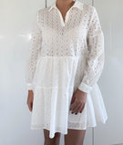 White Broderie Anglaise Dress